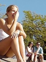 24 pictures - Superb street upskirts!