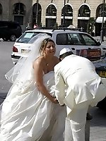 Upskirt pictures - Naughty Brides upskirt photos