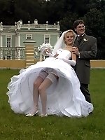 Upskirt pictures - Naughty Brides upskirt photos