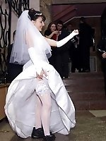 Upskirt pictures - Photos of Hot Euro Bride