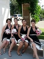 22 pictures - Naughty Brides upskirt photos