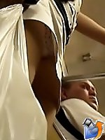 Upskirt movies - Close up of upskirt legs and ass