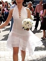 Upskirt pictures - Naughty Brides upskirt photos