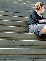 Upskirt pictures - Girlfriend's up skirts, on stairs. Hot upskirt pics