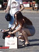 12 pictures - Enticing and hot sitting upskirts