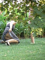 12 pictures - Sexy upskirt white panty on hunter?s camera