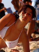 Upskirt pictures - A hot slut posing at the Kasuni