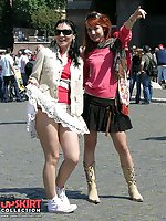 Upskirt pictures - Short short skirts uncovering hot upskirt views