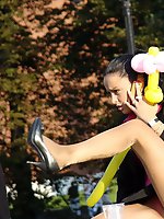 Upskirt pictures - Three different babes spyed up skirts. Sexy upskirts