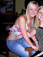 24 pictures - Babes press tits in exciting downblouse pics