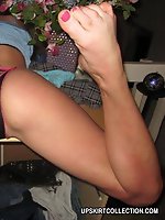 19 pictures - Guys can't help touching babes' firm butts in panties