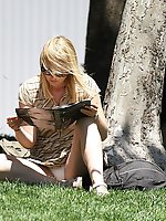 Upskirt pictures - Sitting upskirt, or how to flash panties in public