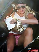 Upskirt pictures - Britney Spears upskirt voyeur free photo gallery