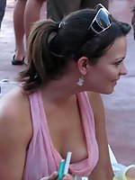 Upskirt pictures - downblouse nipples bras photos