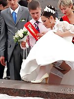 12 pictures - One of the hottest bride upskirts ever