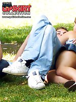 12 pictures - Hot upskirt shots made by a pro