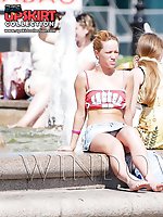 Upskirt pictures - Girls showing upskirts in the streets