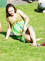 Upskirt pictures - Pretty upskirt girls pose on camera