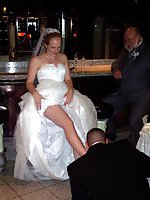 10 pictures - Naughty Brides upskirt photos
