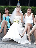 Upskirt pictures - Naughty Brides upskirt photos