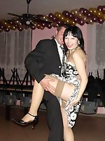 10 pictures - Naughty Brides upskirt photos