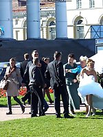 10 pictures - Naughty Brides upskirt photos