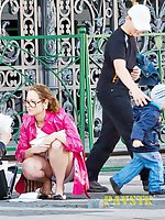 12 pictures - Fantastic upskirts on stairs