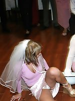Upskirt pictures - Naughty Brides upskirt photos