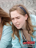 12 pictures - Only the hottest down the blouse shots outdoor