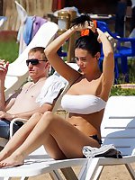 Upskirt pictures - Sexy teen in swimsuit nude booty