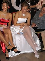 Upskirt pictures - Naughty Brides upskirt photos