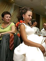 Upskirt pictures - Naughty Brides upskirt photos