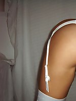9 pictures - Shots of Bride In Lingerie On Bed