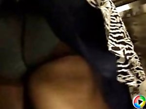 4 movies - Heavy cream in blue bloomers and black tights. Just for fat bootie lovers!