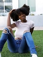 Upskirt pictures - "Angel Avril Denim Fetish 1"