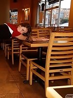 Upskirt pictures - Gaby Mueller Vs Pad Thai