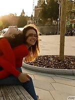 Upskirt pictures - Disha and Alevtina in a Red State