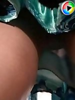 3 movies - Bottom up views of girls upskirts