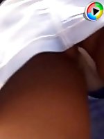 3 movies - Thong and no panties hq upskirts