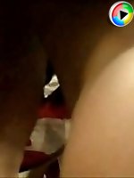3 movies - Close view of ass up the skirt