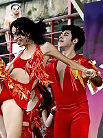 12 pictures - Upskirt dancing lady enjoyed by the public