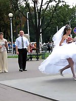 Upskirt pictures - Naughty Brides upskirt photos