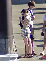 12 pictures - Hardon from the view of bikini ass
